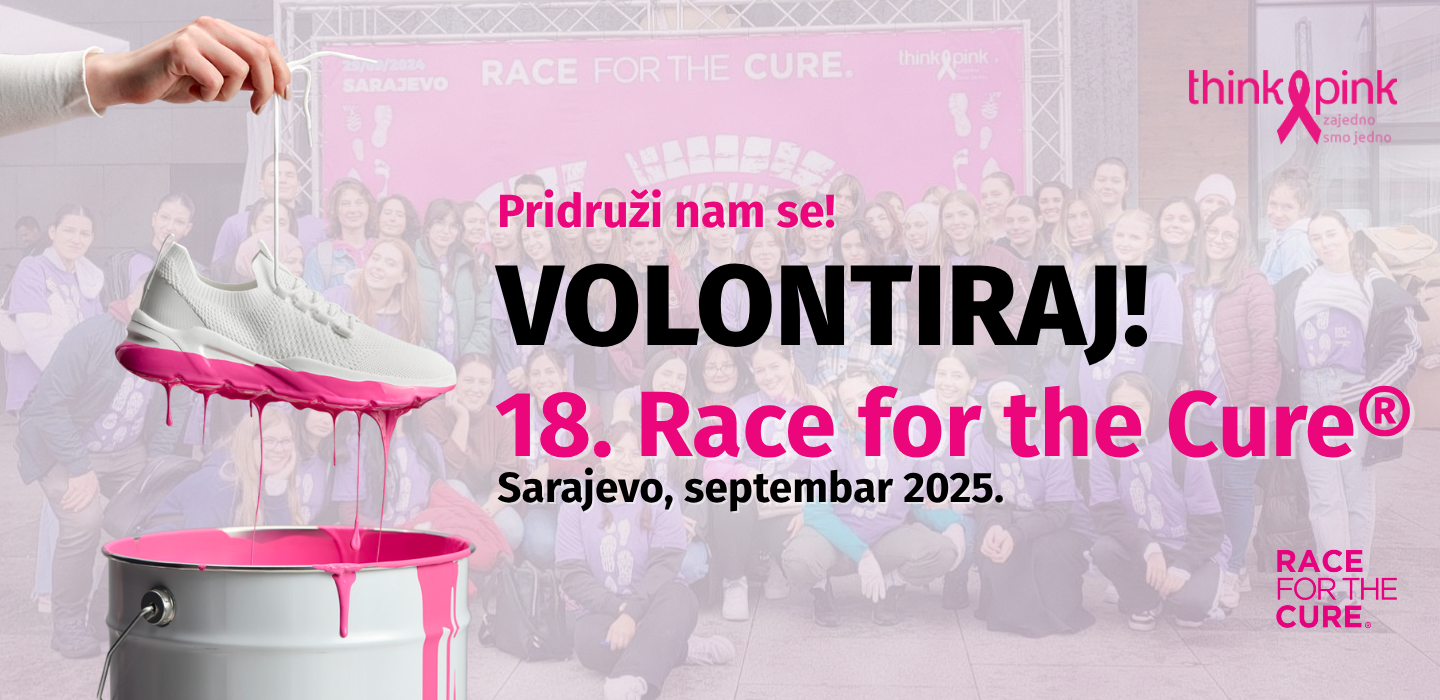 Volontiraj na 18. Race for the Cure® 2025 u Sarajevu!