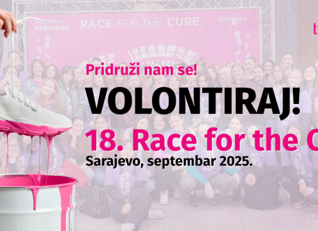 Volontiraj na 18. Race for the Cure® 2025 u Sarajevu!